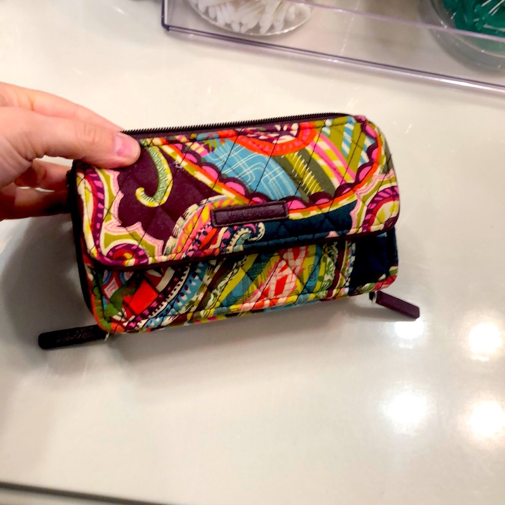Vera Bradley paisley wristlet/wallet